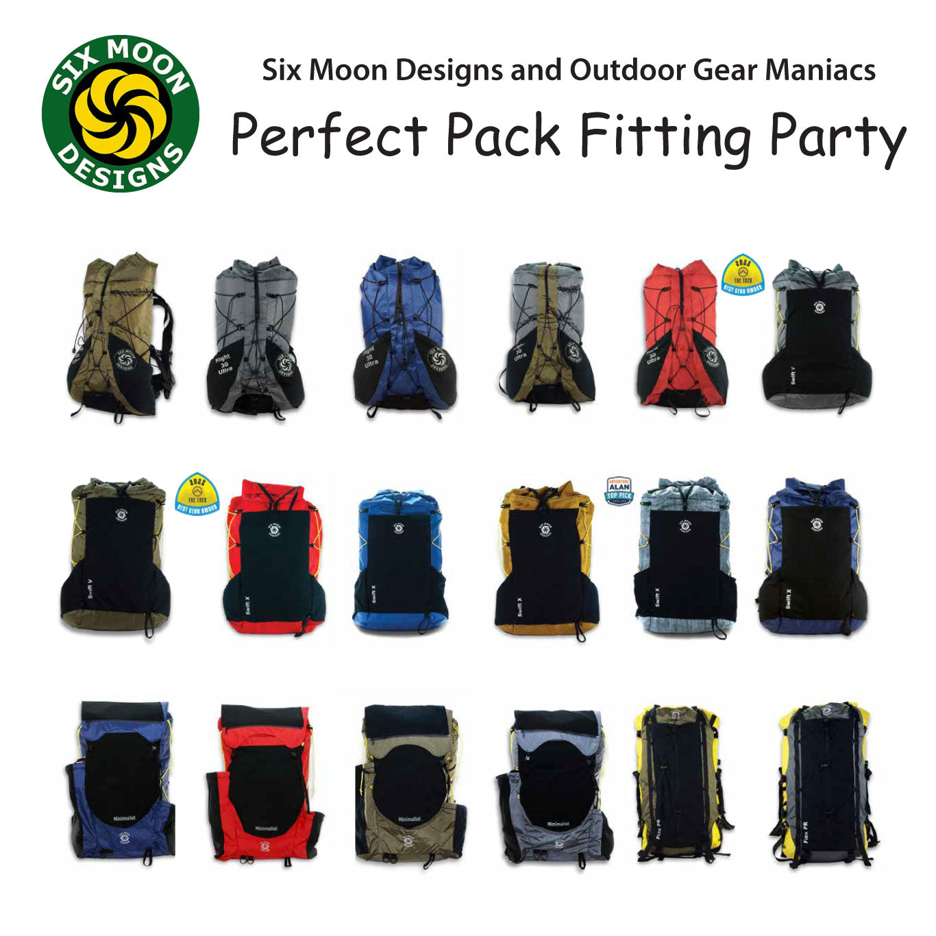 Six Moon Designs Perfect Pack Fitting Party 2022/5/29 | ROCK STEPPERS